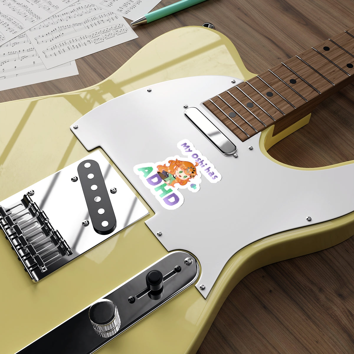 Ginger My Oshi has ADHD Sticker