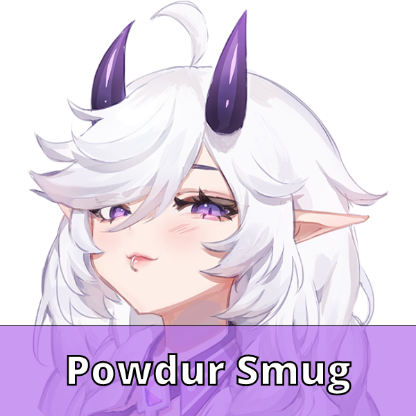 Powdur Smug Sticker