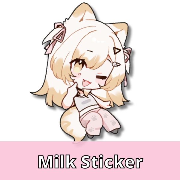 Cweamcat Milk Sticker -Pre-Order-