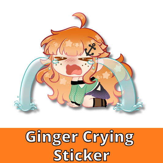 Ginger Syren tears Sticker