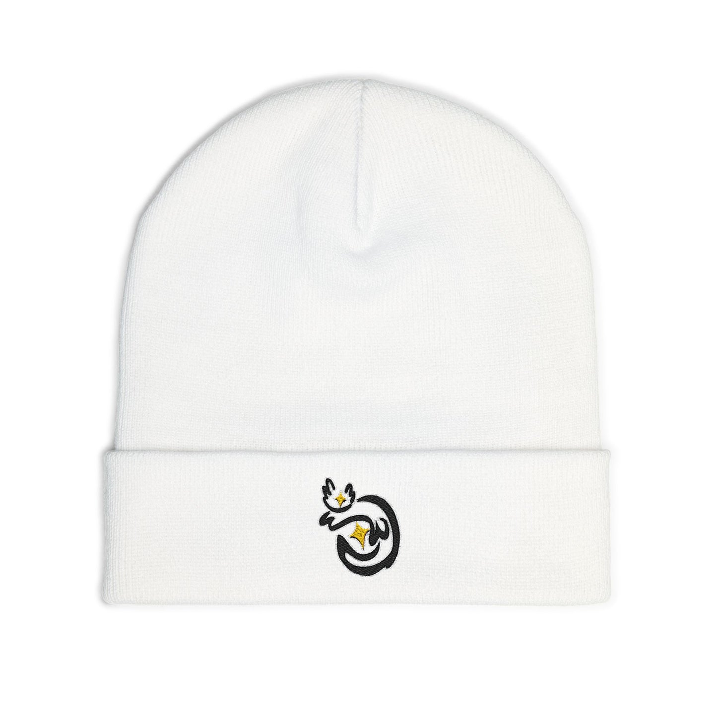 Cass Embroidered Knit Beanie