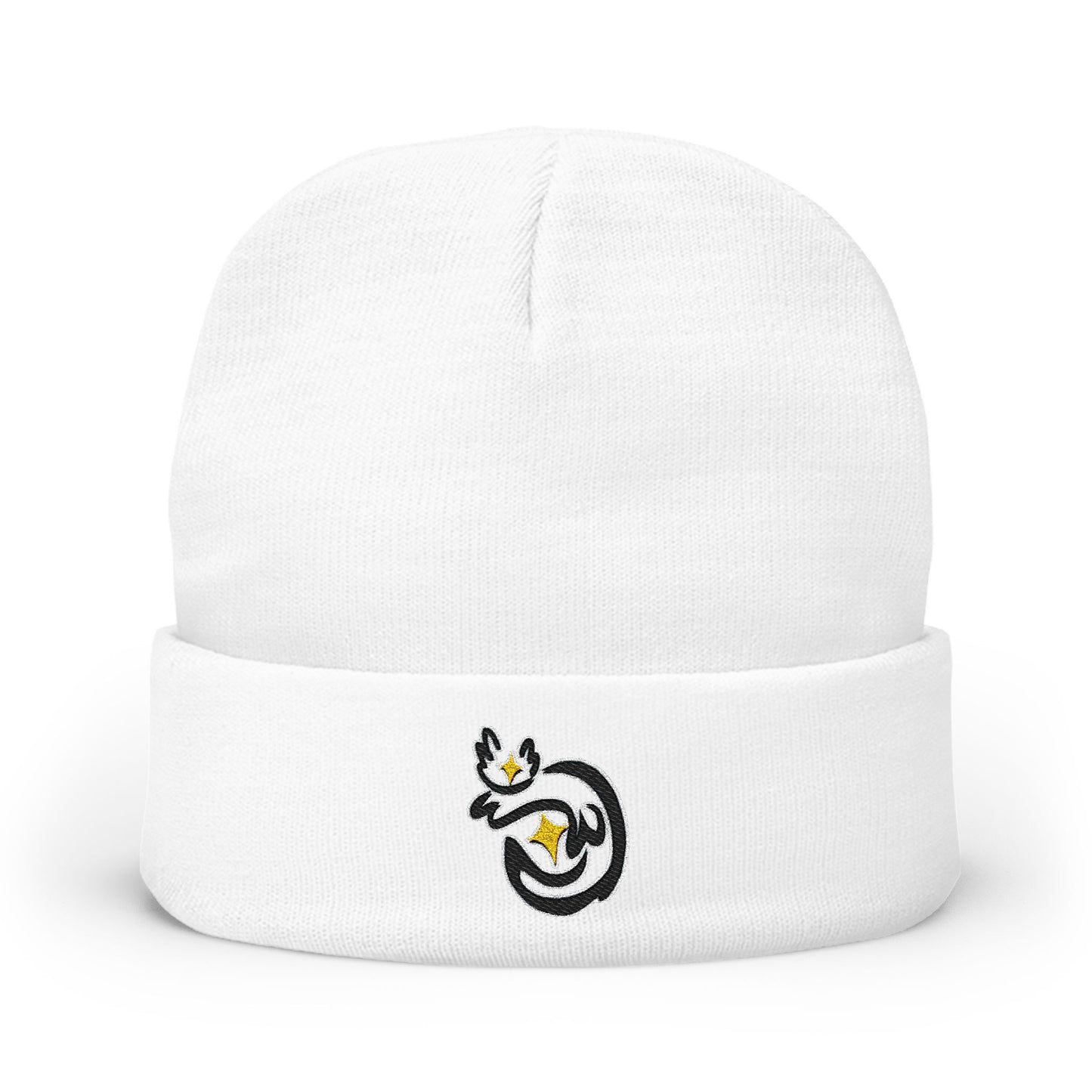 Cass Embroidered Knit Beanie