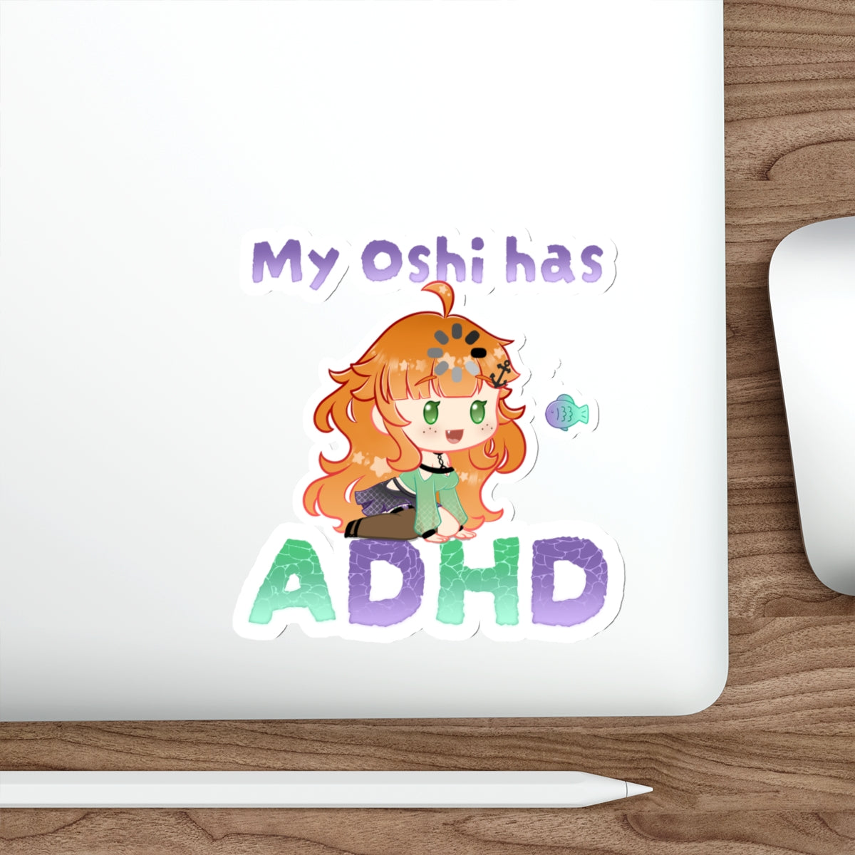 Ginger My Oshi has ADHD Sticker