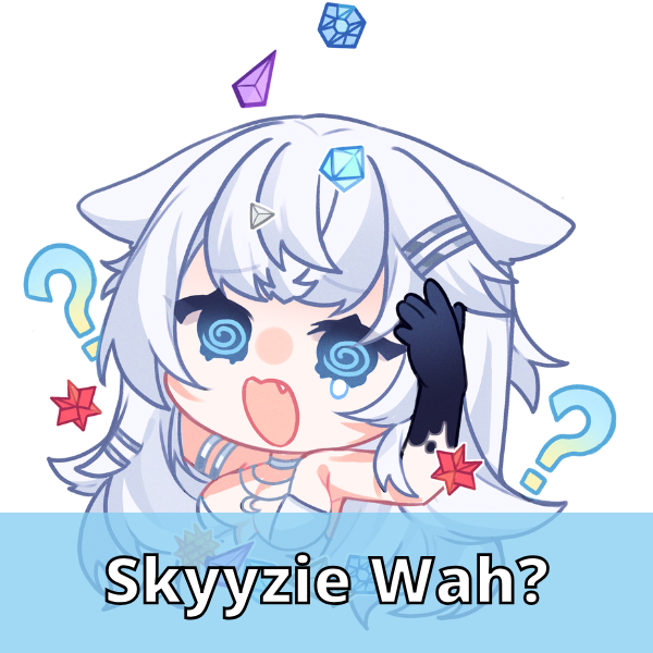 Skyyzie Wah? Sticker
