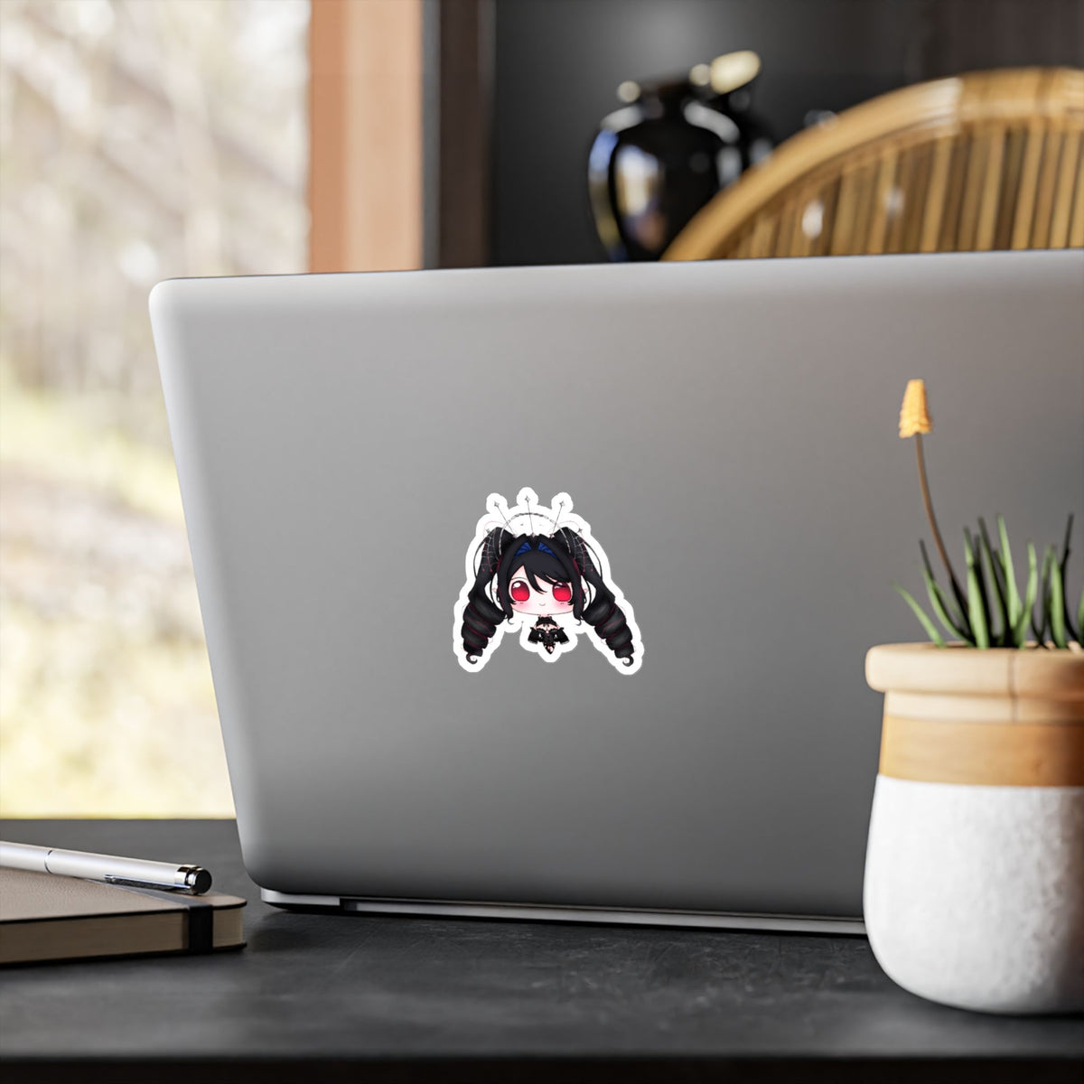 MikaVampire Mouth Closed Stickers