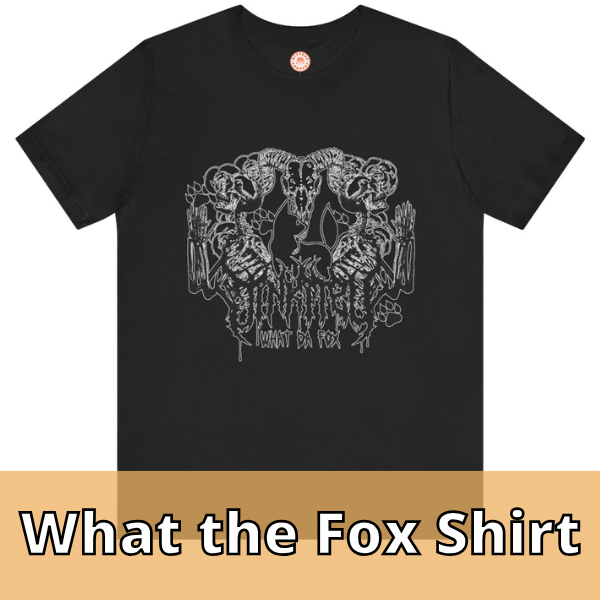 Jin What The Fox Black T Shirt (Black)