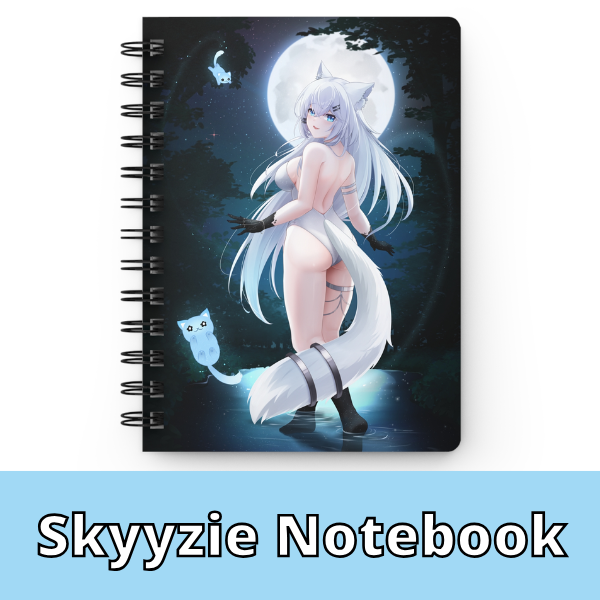 Skyyzie Moonlit Lake Spiral Notebook