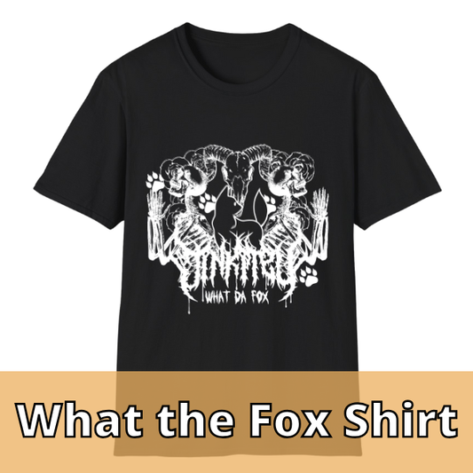 Jin What The Fox Black T Shirt (White)