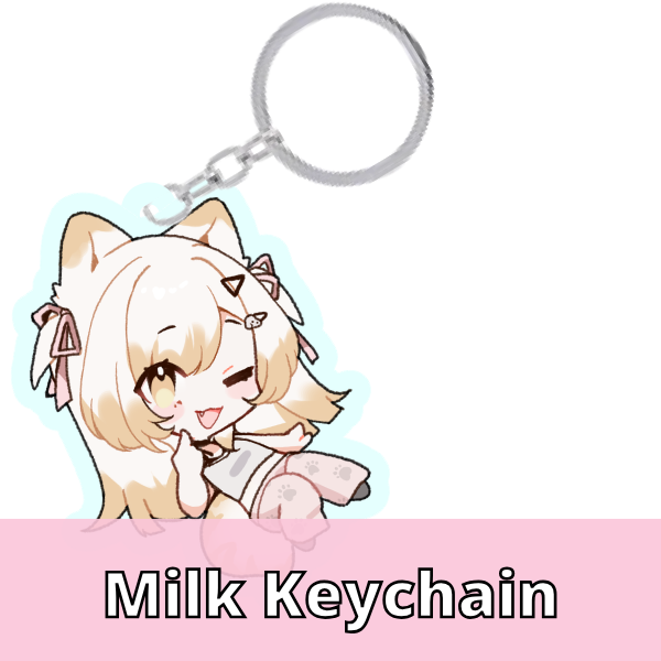Cweamcat Milk Keychain -Pre-Order-