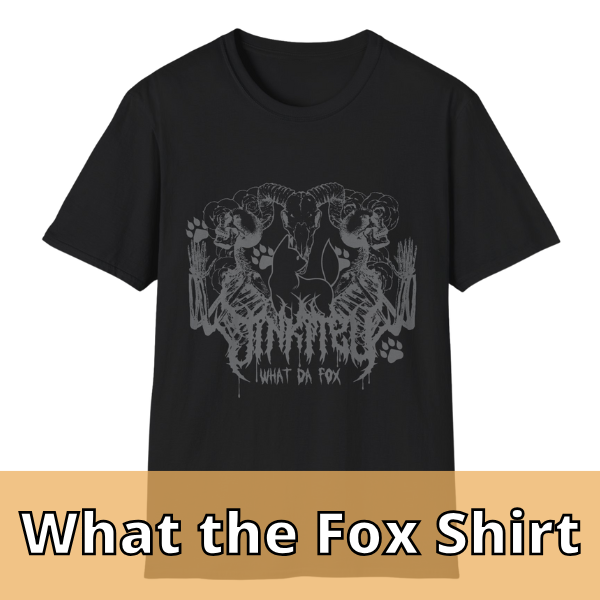 Jin What The Fox Black T Shirt (Grey)