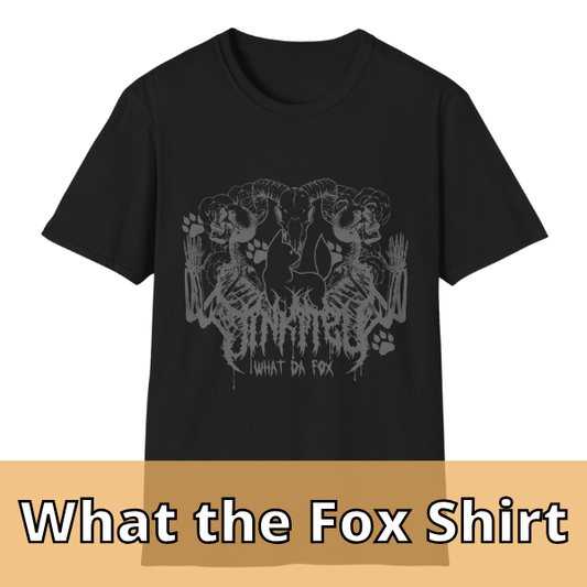 Jin What The Fox Black T Shirt (Grey)