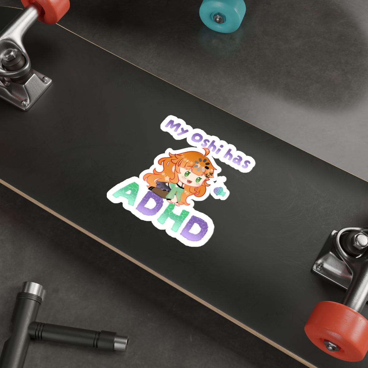 Ginger My Oshi has ADHD Sticker