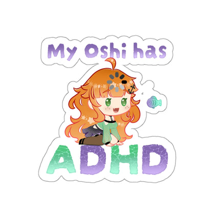 Ginger My Oshi has ADHD Sticker
