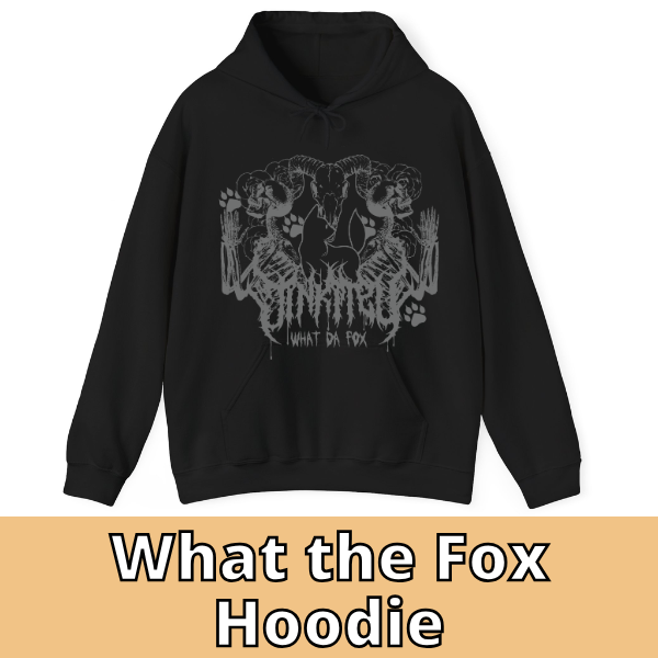 Jin What The Fox Hoodie (Grey)