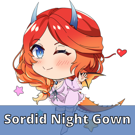 Sordid Night Gown Sticker