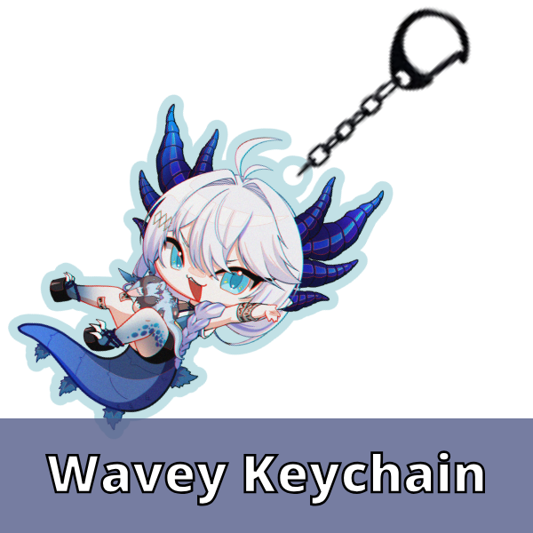 Kaiju Wavey Keychain