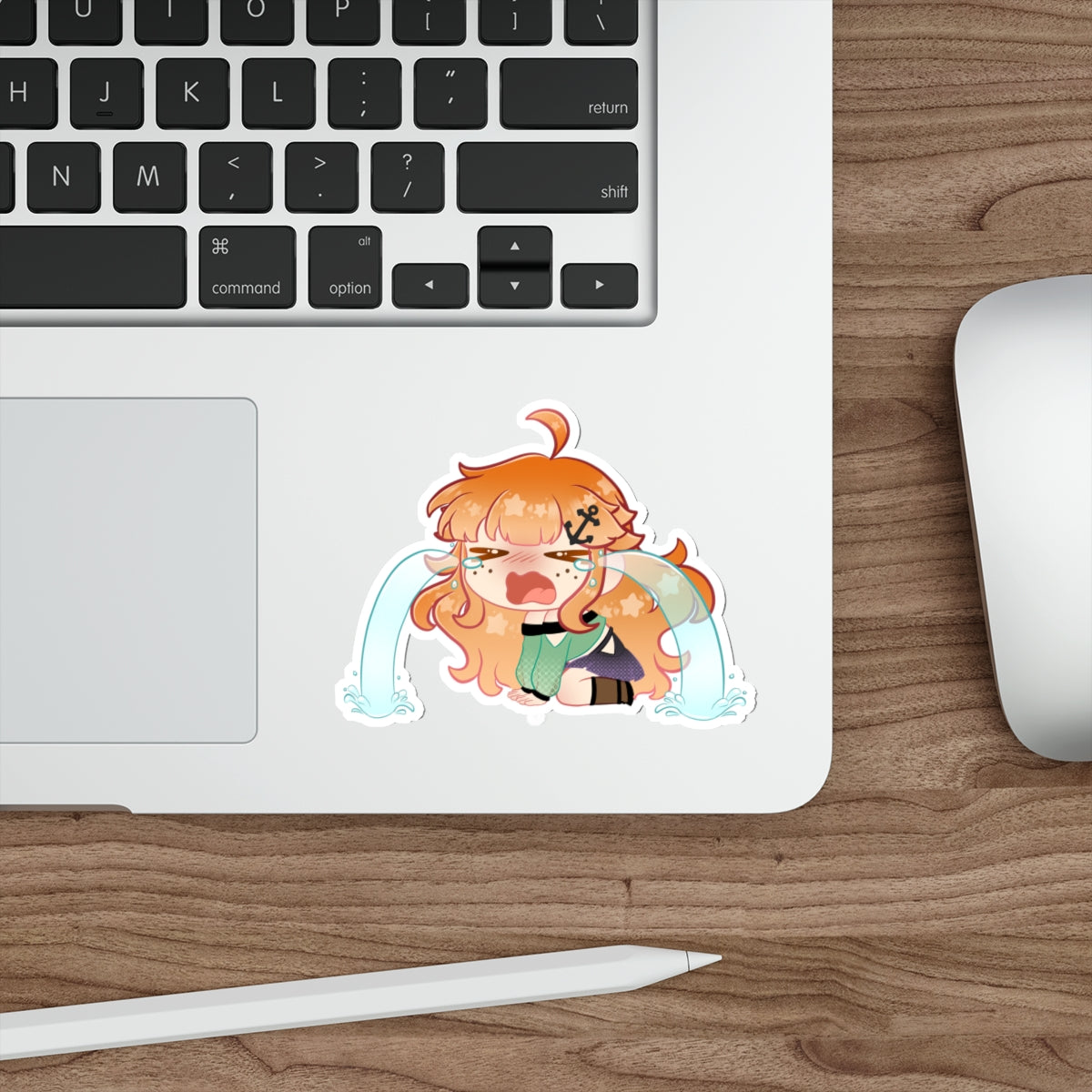 Ginger Syren tears Sticker