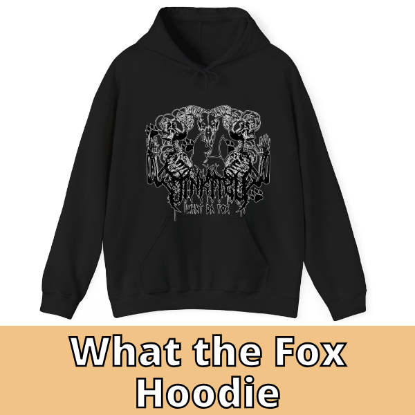 Jin What The Fox Black Hoodie (Black)