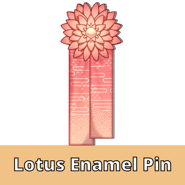 Jin Lotus Enamel Pin