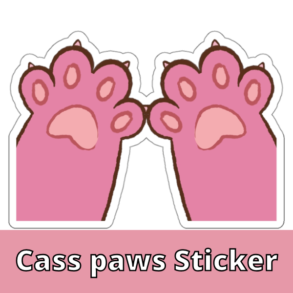 Cass Paw Sticker