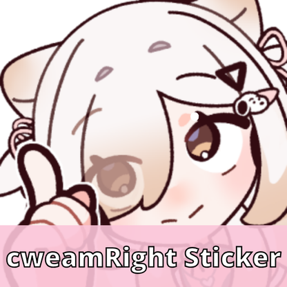Cweamcat Emote Stickers [Pre-Order]