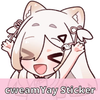 Cweamcat Emote Stickers [Pre-Order]