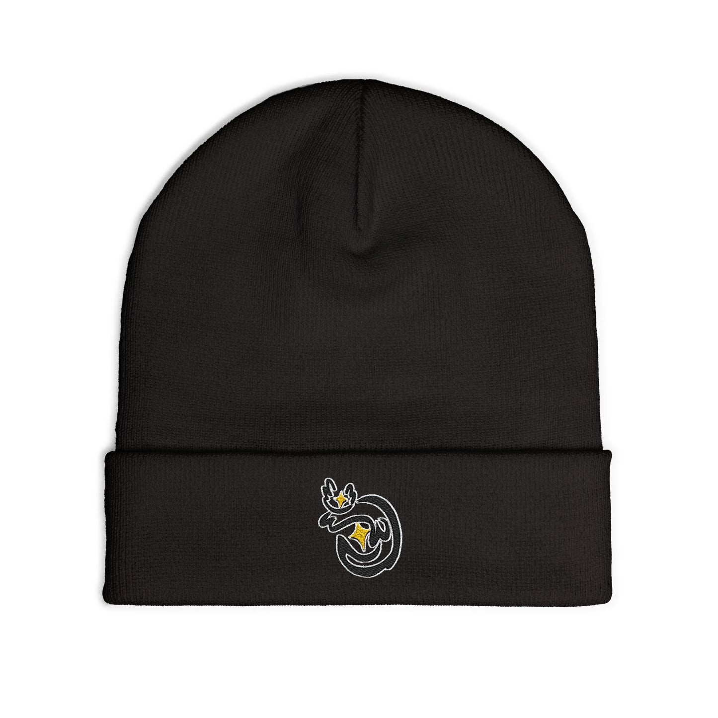 Cass Embroidered Knit Beanie