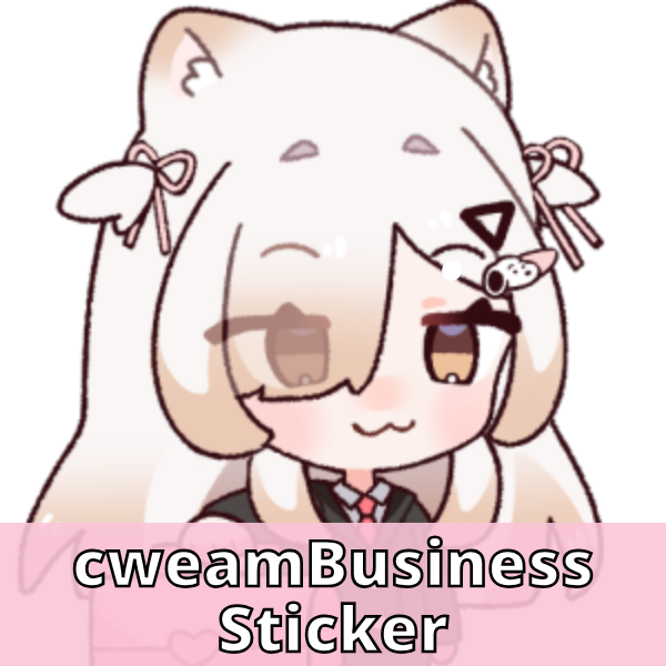 Cweamcat Emote Stickers [Pre-Order]