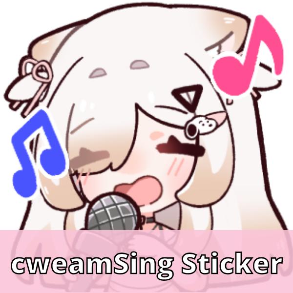 Cweamcat Emote Stickers [Pre-Order]
