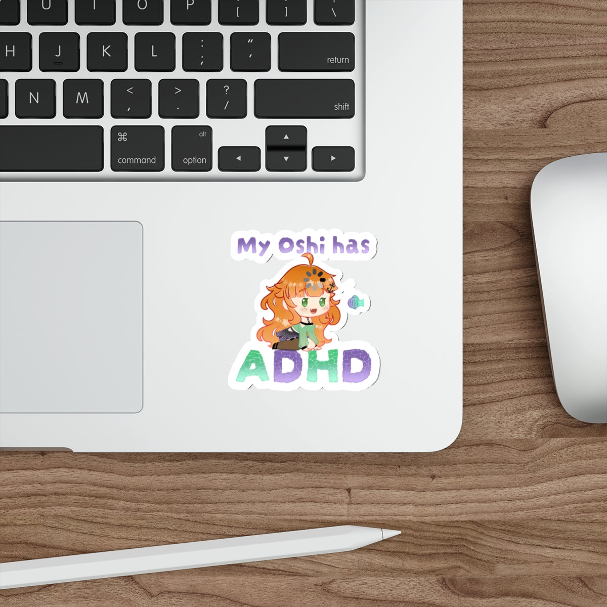 Ginger My Oshi has ADHD Sticker
