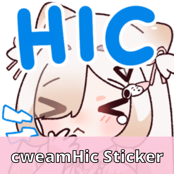 Cweamcat Emote Stickers [Pre-Order]