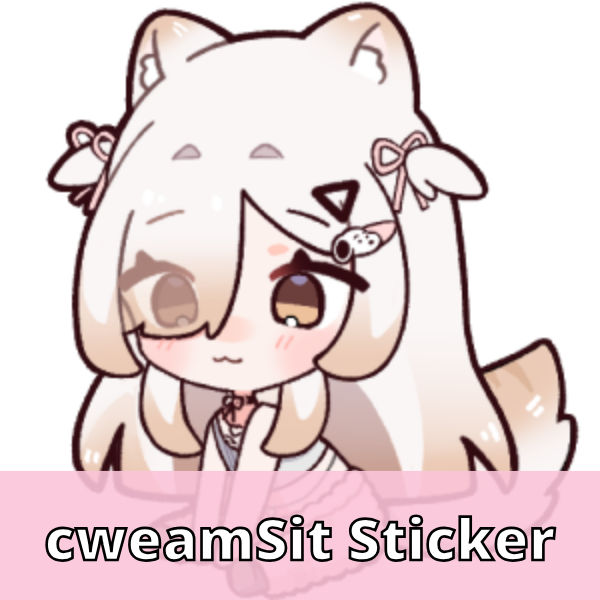 Cweamcat Emote Stickers [Pre-Order]