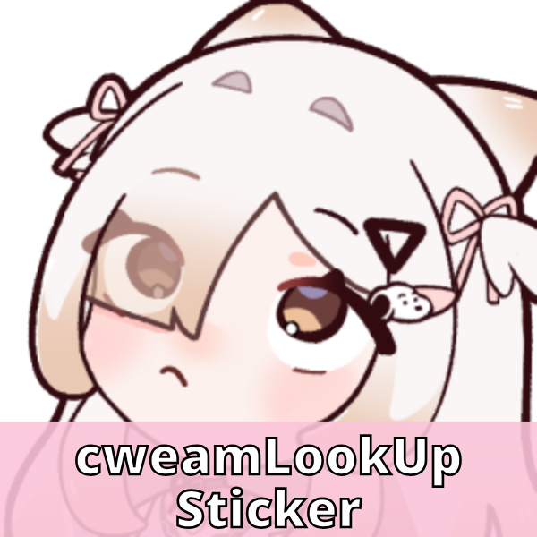 Cweamcat Emote Stickers [Pre-Order]