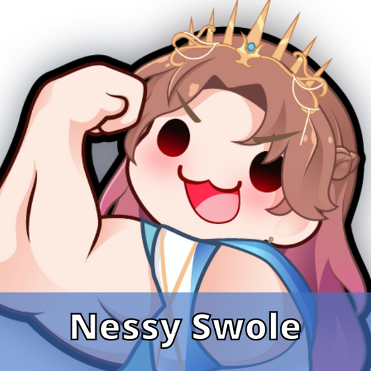 Nessy Swole Sticker